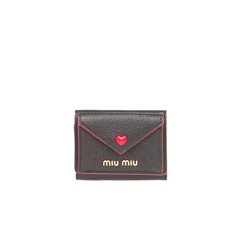 Small Madras Love wallet Black 